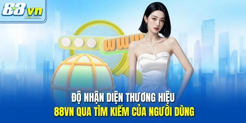 Độ nhận diện thương hiệu 88vn qua tìm kiếm của người dùng
