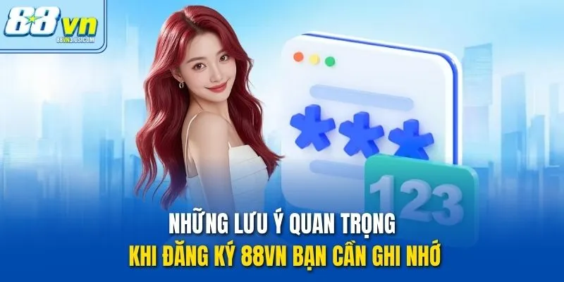 Những lưu ý quan trọng khi đăng ký 88vn bạn cần ghi nhớ